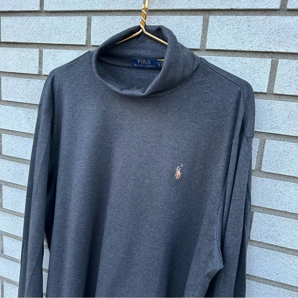 Polo Ralph Lauren Men’s Gray Turtleneck Shirt